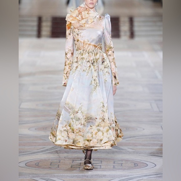 ZIMMERMANN Lyrical Floral Appliqué Dress - Picture 3 of 16